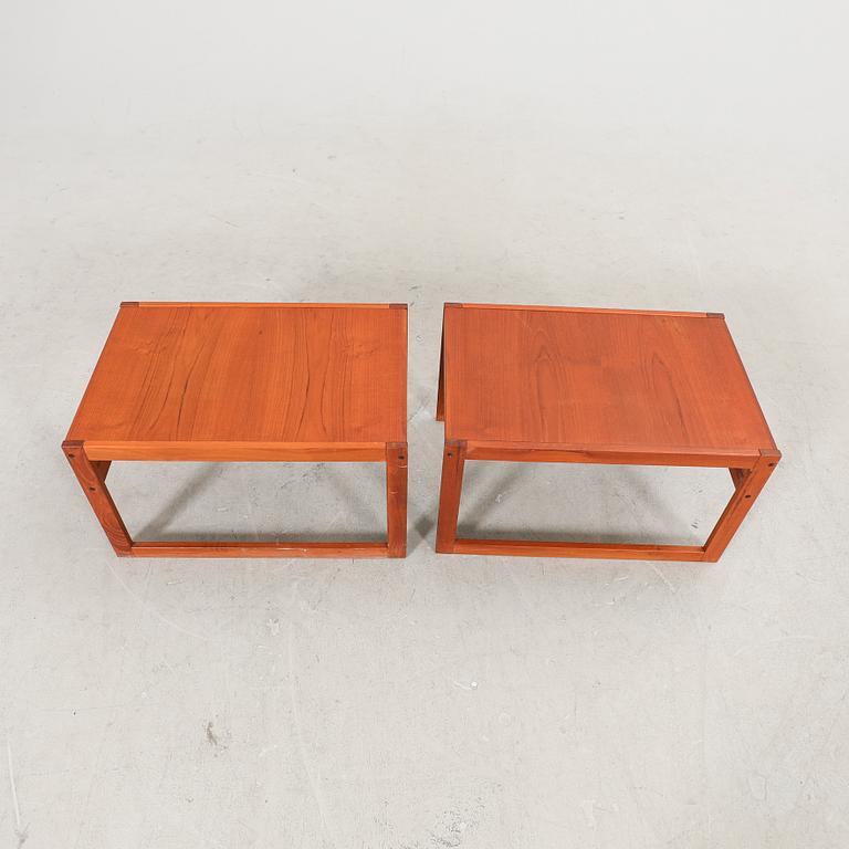 A pair of late 20th century side tables.