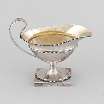 A swedish silver suace boat, mark of Lorenz Georg Weis, Norrköping, probably 1797.