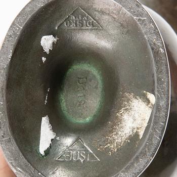 Just Andersen, vases, 4 pcs, Denmark, first half of the 20th century.