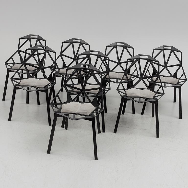 A set of eight 'Chair one' by Konstantin Grcic, Magis, Italy, 21st century.