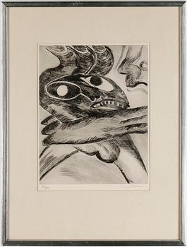 Bengt Lindström · BENGT LINDSTRÖM, litografi. Signerad och numrerad 73/80.