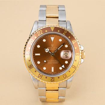 1063. Rolex, GMT-Master II, "Root Beer" & "Black Tritium Dial & Insert", ca 1995.