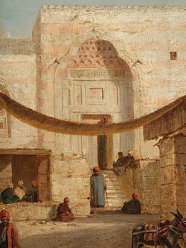 John Varley Jr., "The Market Place, Girgeh, Upper Egypt".