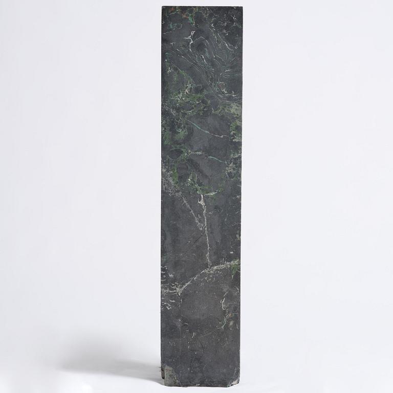 A black Scagliola 20th century column.