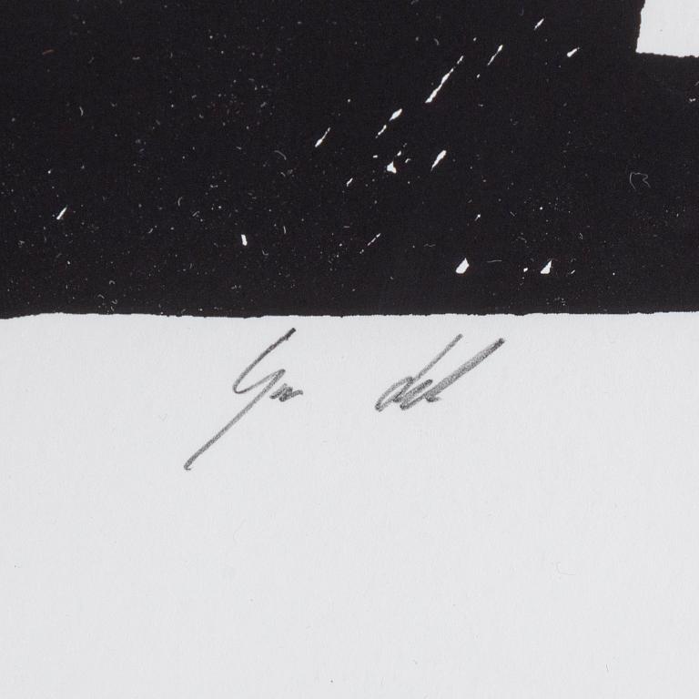 GUNNAR LUNDKVIST, silk screen, signed in pencil.