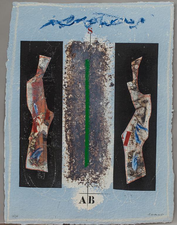 JAMES COIGNARD, carborundumetsning, signerad och numrerad 19/40.
