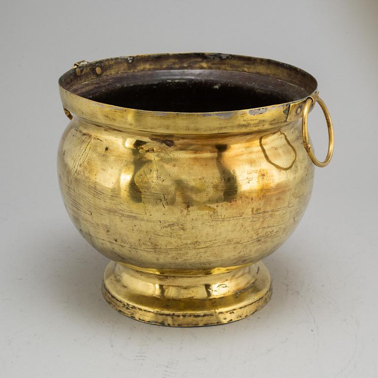CHAMPAGNEKYLARE, mässing, 1800-tal.