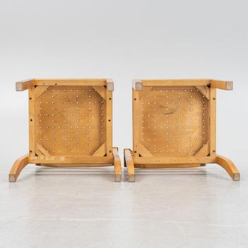 Peter Celsing, a set of six birch chairs.