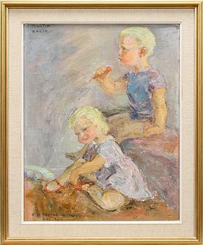 OLGA RAPHAEL-HALLENCREUTZ, olja på duk sign o dat juni 1959.