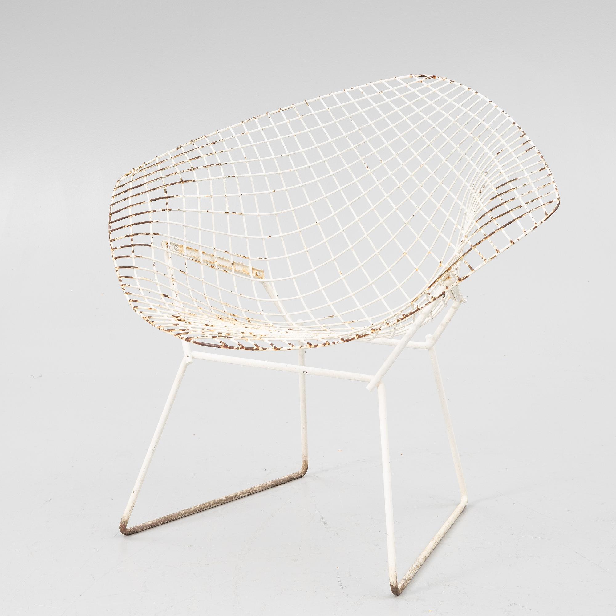 Harry Bertoia, fåtölj, "Diamond Chair", 1900-talets andra hälft.
