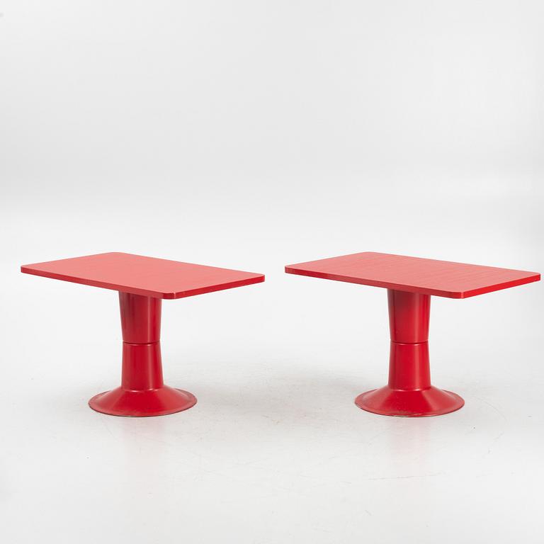 Yrjö Kukkapuro,two "Saturns" tables and eight chairs, Haimi, Finland, 1970s.