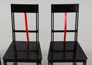 BJÖRN ALGE, four 'Frame' chairs, 1980's.