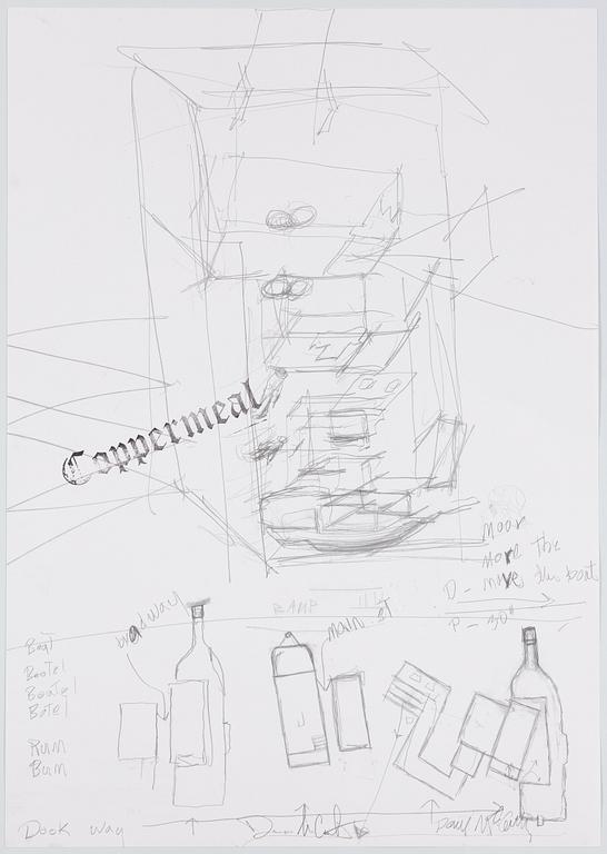 Paul McCarthy, "Coppermeal 1,2,3, 4", fyra litografier.