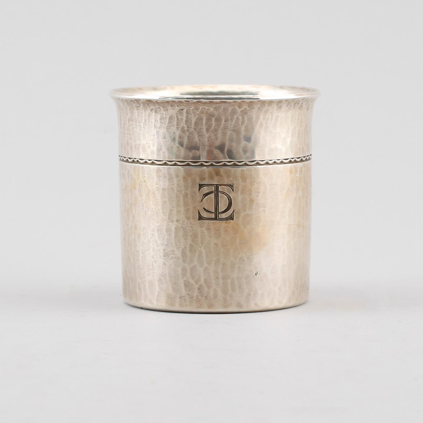 BÄGARE, silver, Råström, Stockholm 1973. Vikt ca 115 g.