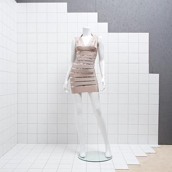 KLÄNNING, Herve Leger, storlek M.