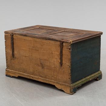 ANDERS ÄDEL, Circle of, a Swedish folk art chest from Ljusdal, Hälsingland, late 18th century or early 19th century.