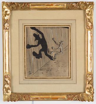 IVAR AROSENIUS, mixed media on paper, signed I.A. and dated -06.