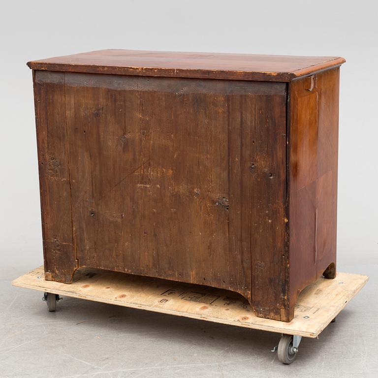 A mid 18th century chest of drawers.