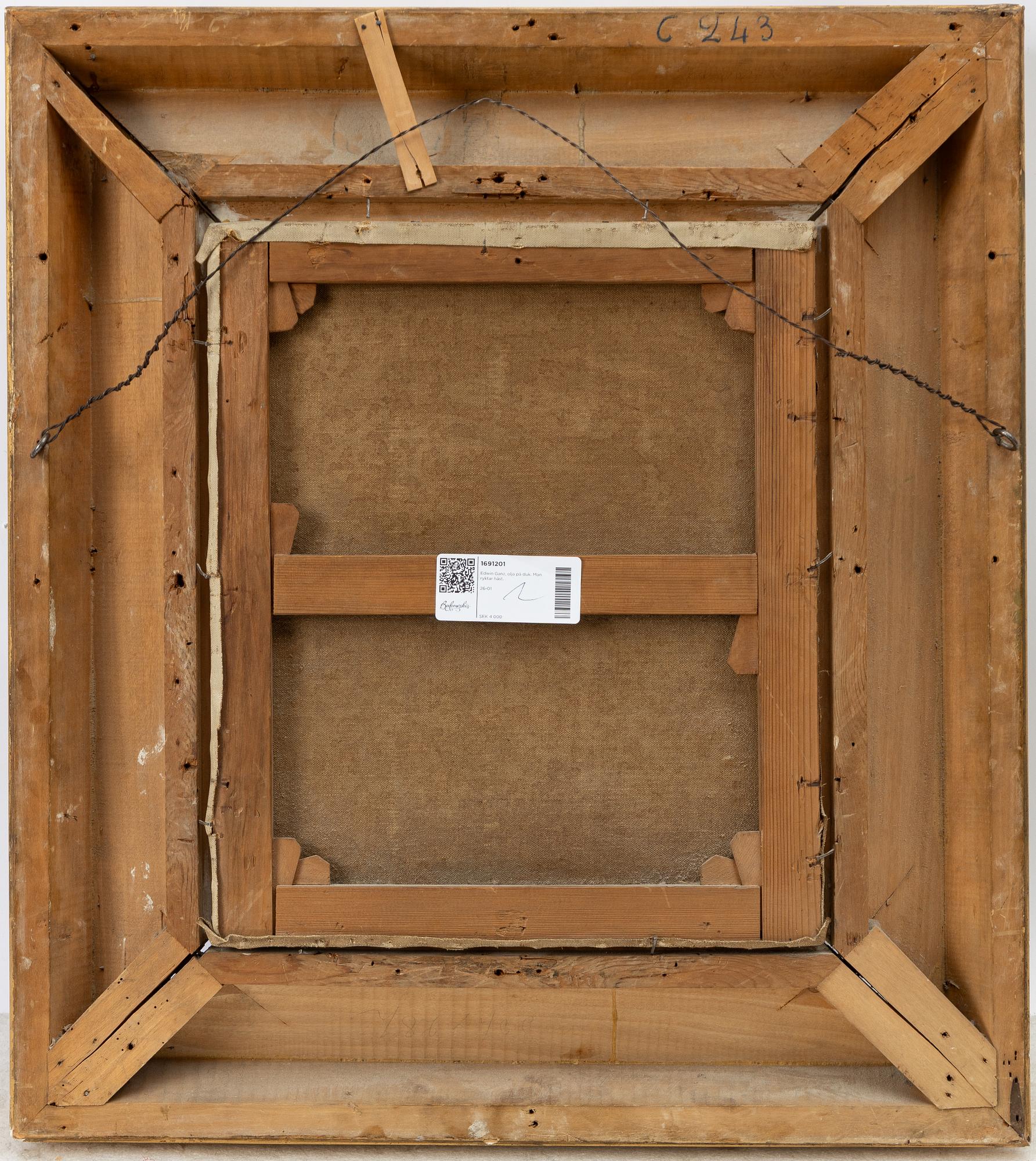 Edwin Ganz, Translation: "One grooms a horse".