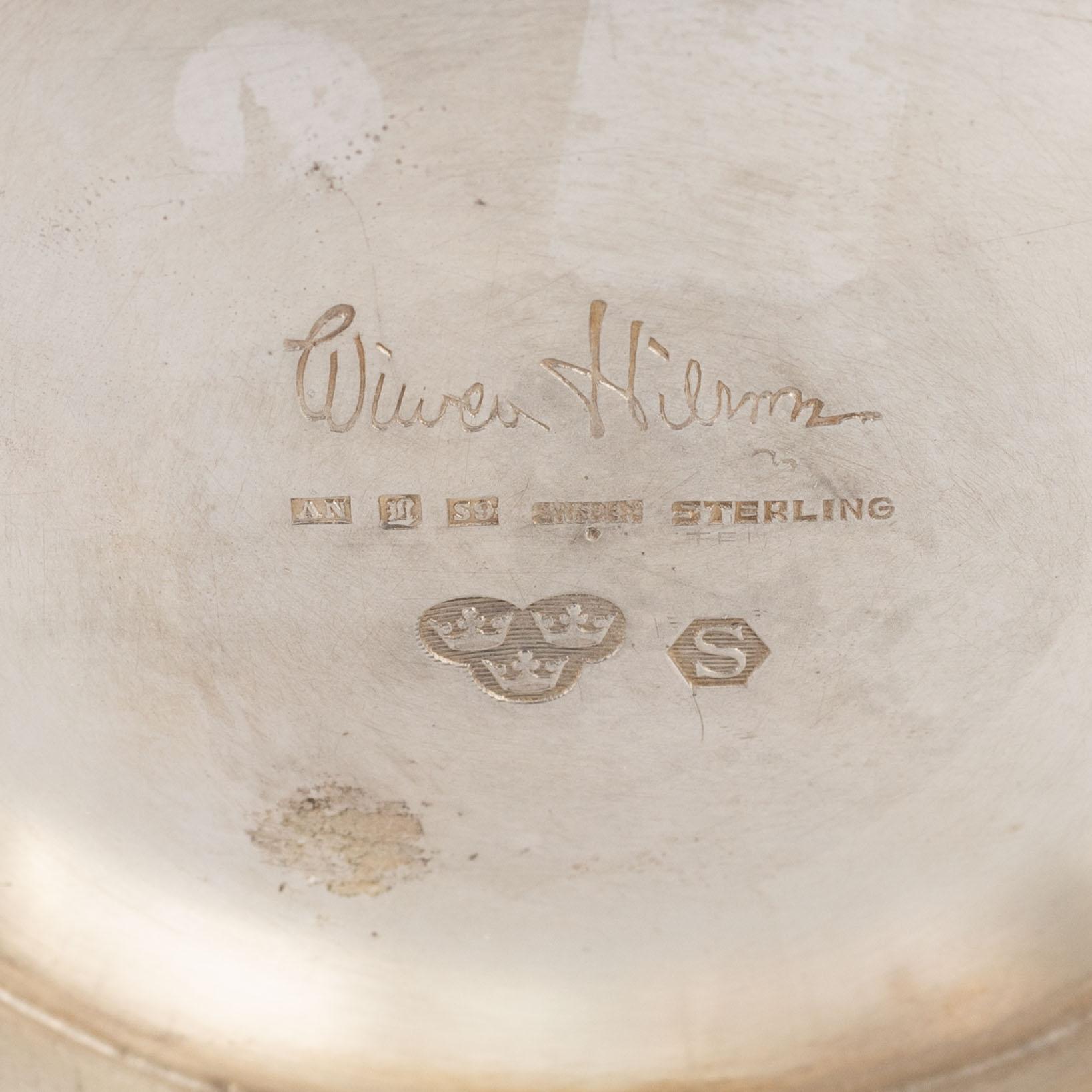 Wiwen Nilsson, skål, sterlingsilver, Lund 1968. Signerad.