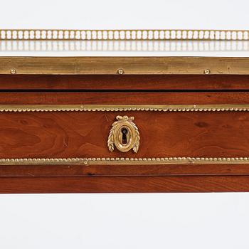 A Louis XVI console desserte by F. Schey (master in Paris 1777), late 18th century.