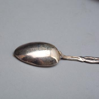 PARTI SILVER, 12+4 st, bl.a. GAB, Stockholm, 1908. Vikt tot ca 337g.