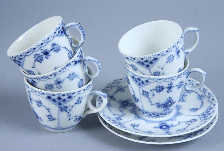 PARTI MUSSELMALET, 22 delar, porslin, Kongl Dansk.