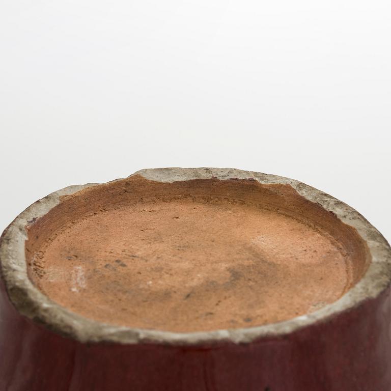 Urna med lock, keramik, Kina, Qingdynastin, 1900-tal.