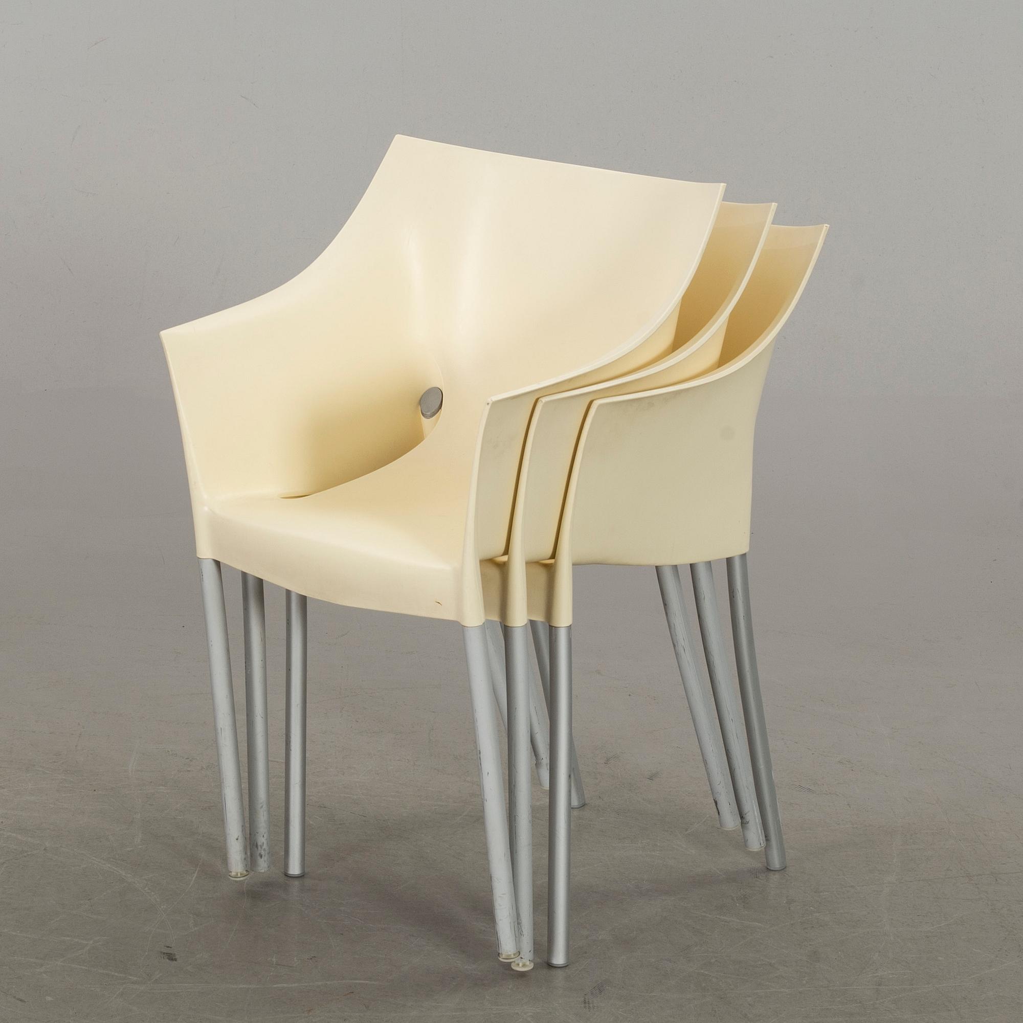 PHILIPPE STARCK, stolar 6 st "Dr No" för Kartell 1900-talets senare del.