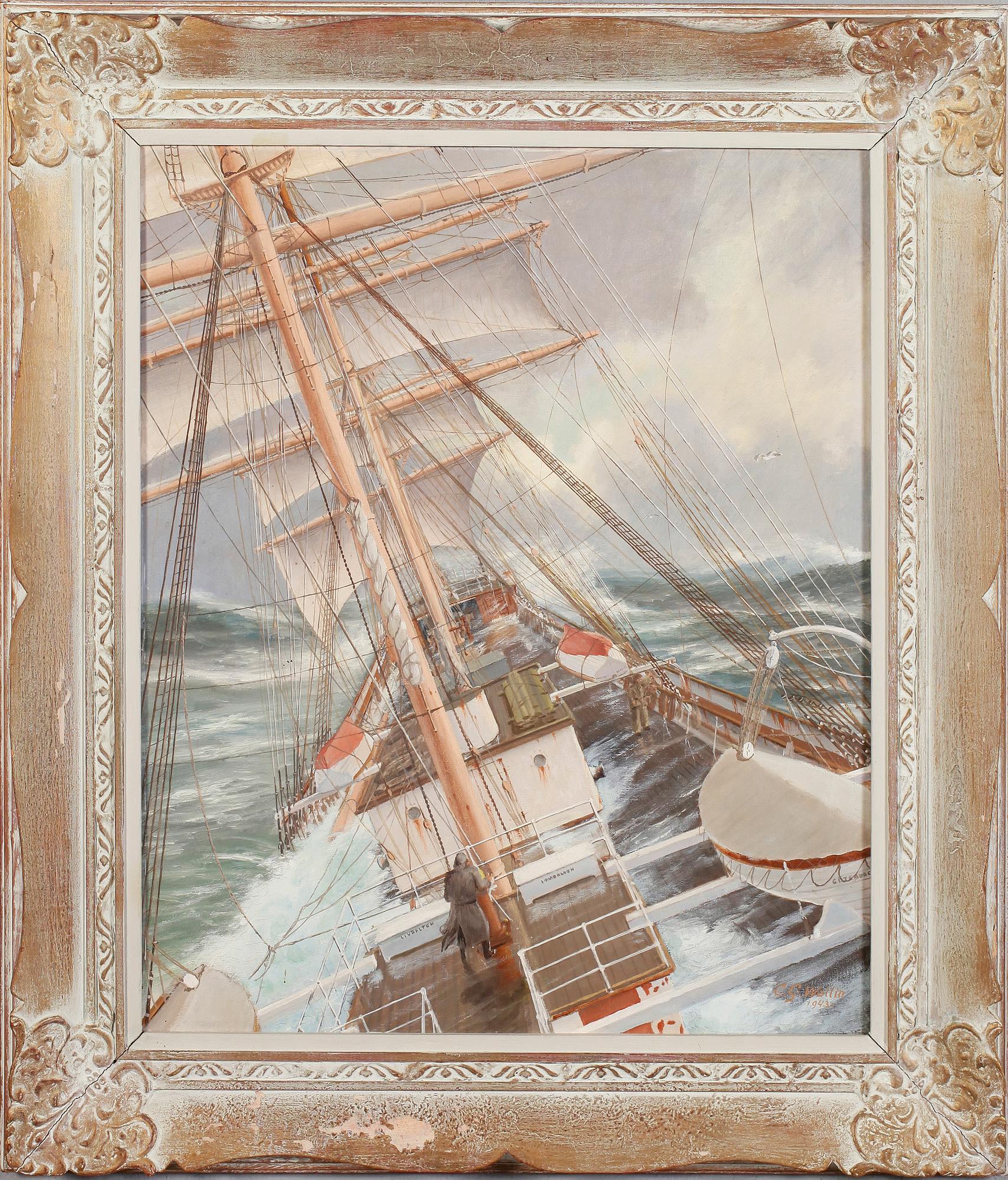 CARL GEORG WALLIN, olja på duk, signerad och daterad 1943.