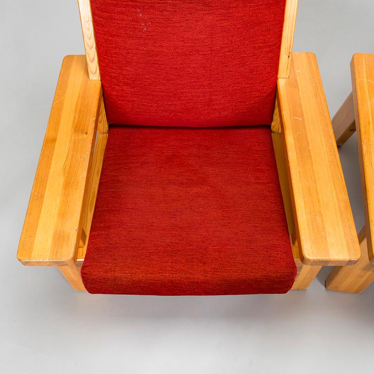 A pair of 1970s armchairs by Oulanka Oy Huonekaluteollisuus.