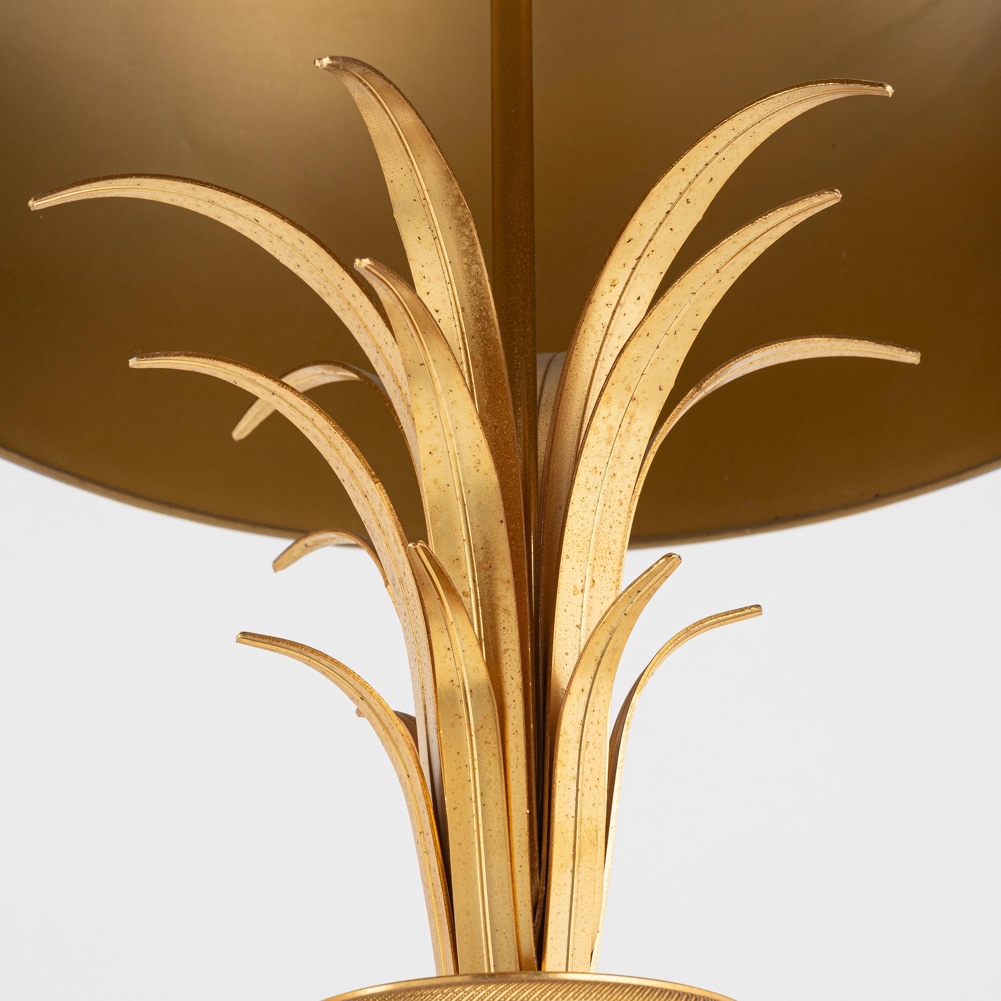 Table lamps, two similar ones, probably Maison Charles, second half of the 20th century.