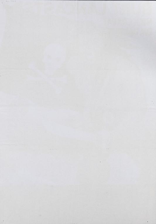 Walter Bjorne, a vintage movie poster, 'Röde Piraten (The Crimson Pirate)', 1972.