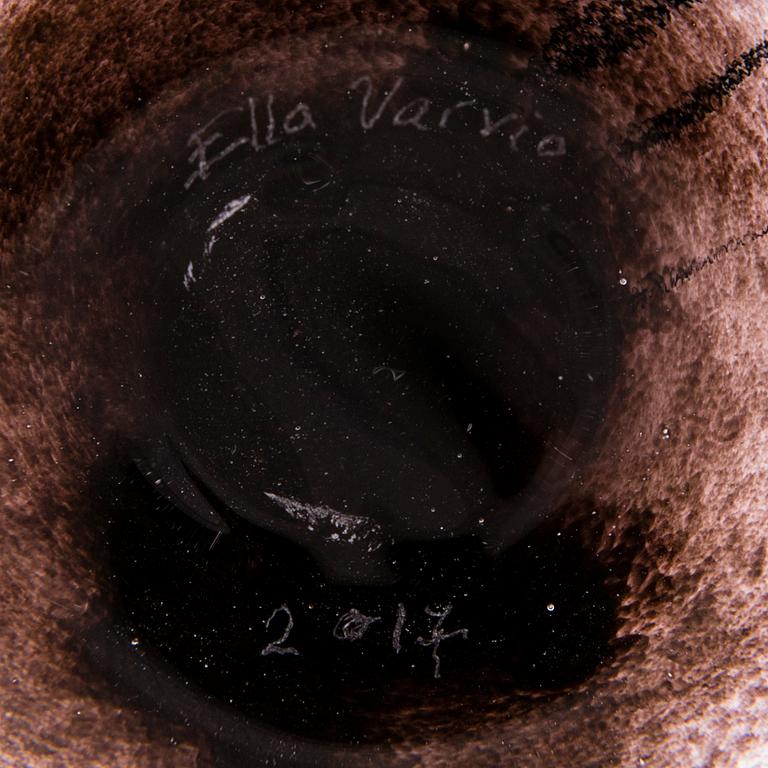 ELLA VARVIO, vas/ glasskulptur, signerad Ella Varvio 2017.