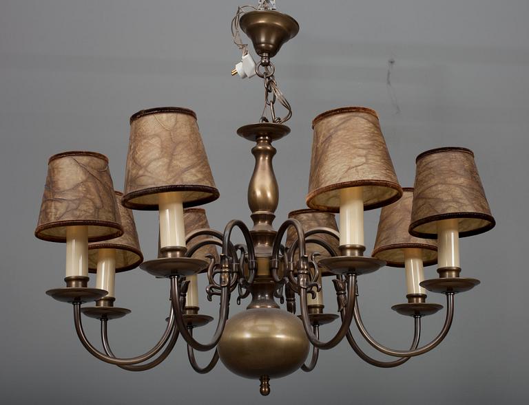 TAKLAMPA, barockstil, 1900-talets senare hälft. H 67.