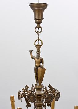 LJUSKRONA, barockstil, 1900-tal. Höjd 85, diam 90.