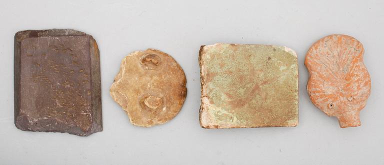 FORNFÖREMÅL, 4 del, sten/keramik, medelhavsländerna.