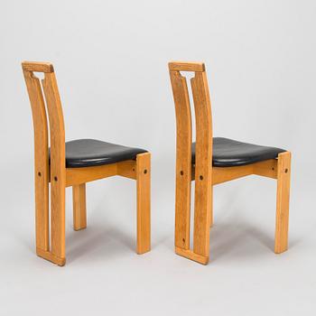 Torstein Nilsen, A set of six "Tellus" chairs, A. Huseby & Co, Norway, circa 1980.