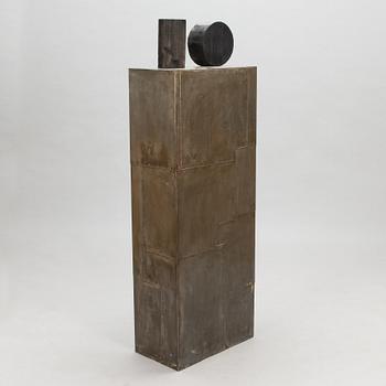 Pauno Antero Pohjolainen, skulptur, trä och plåt.