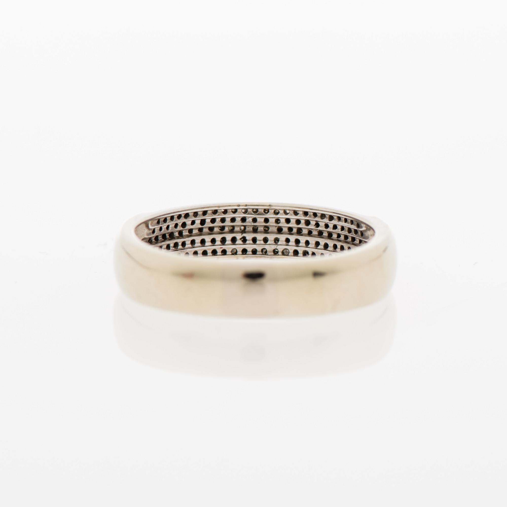 A RING, 8/8 cut diamonds, 14K gold.