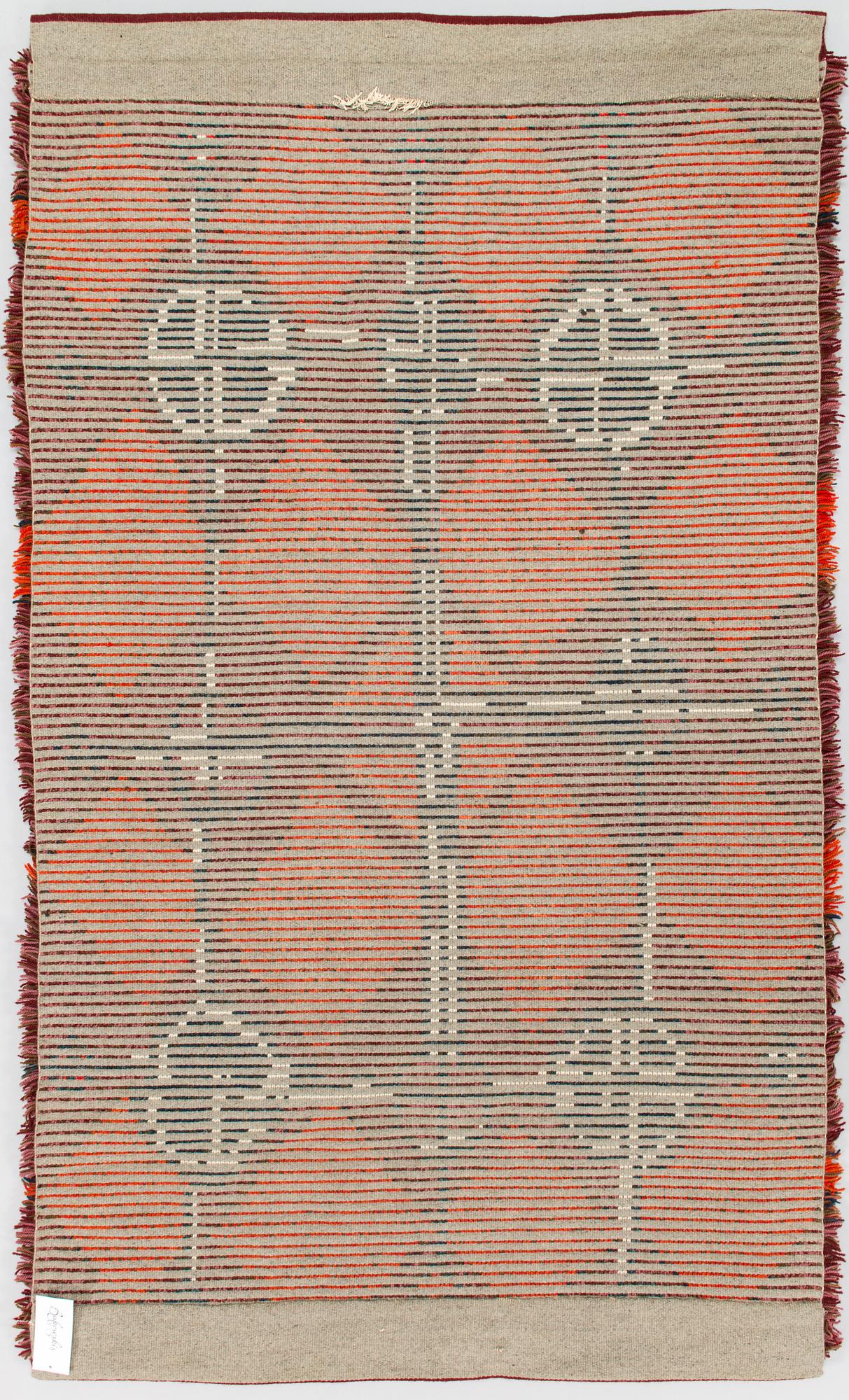 Raija Gripenberg, A Finnish long pile ryijy rug for Helmi Vuorelma. Circa 175x105 cm.
