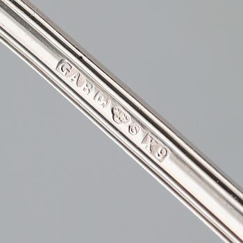 SMÖRGÅSBESTICK, 14 delar, silver, C.G. Hallberg och GAB, 1950/60-tal. Vikt ca 469 g.