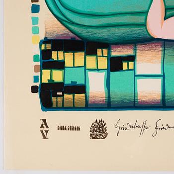 Friedensreich Hundertwasser, "Hommage à Schröder-Sonnenstern".