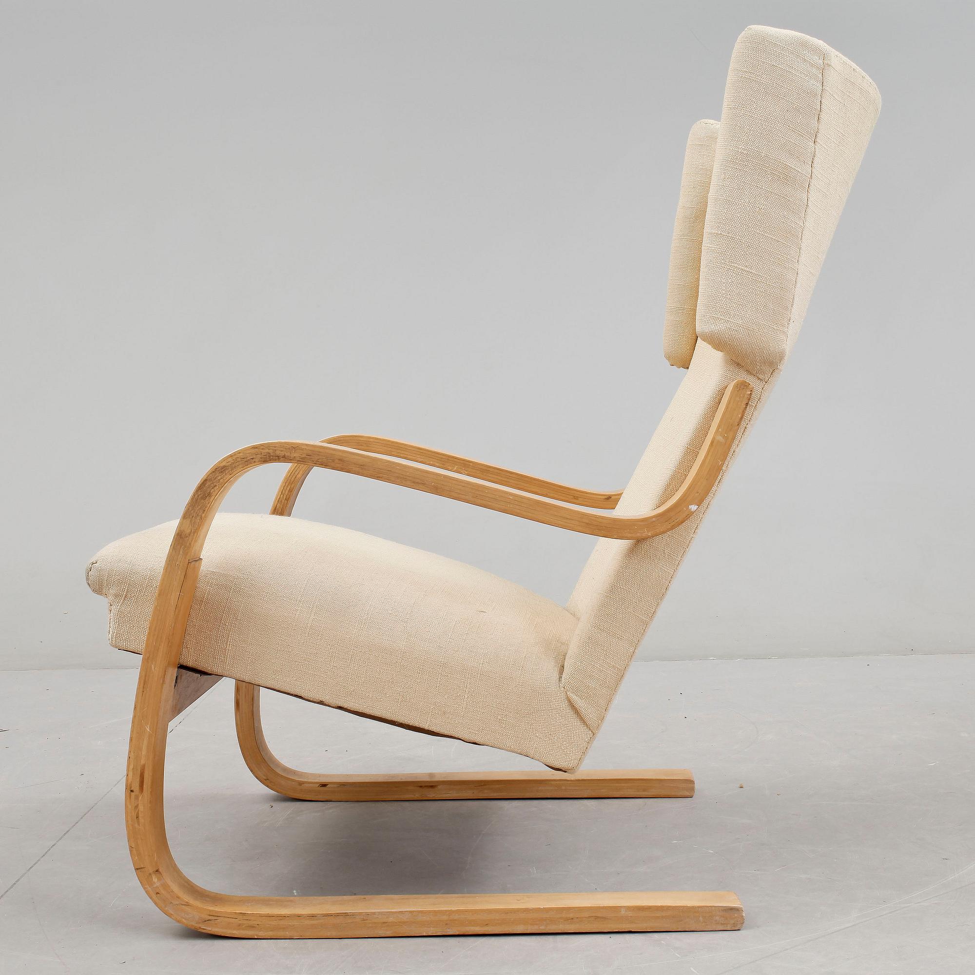 KARMSTOL, modell 401, Alvar Aalto, modell formgiven 1947, för Aktiebolaget Gustaf Axel Berg, Stockholm.