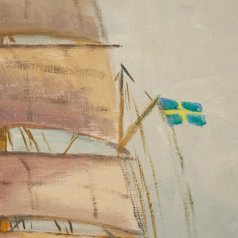 UNKNOWN ARTIST, oil on canvas, signed Hugo O, third quarter of the 20th century.