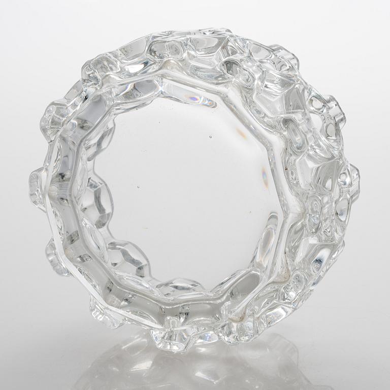 A vase "Brokadi" designed and signed 1973 by Helena Tynell Riihimäen Lasi Oy.