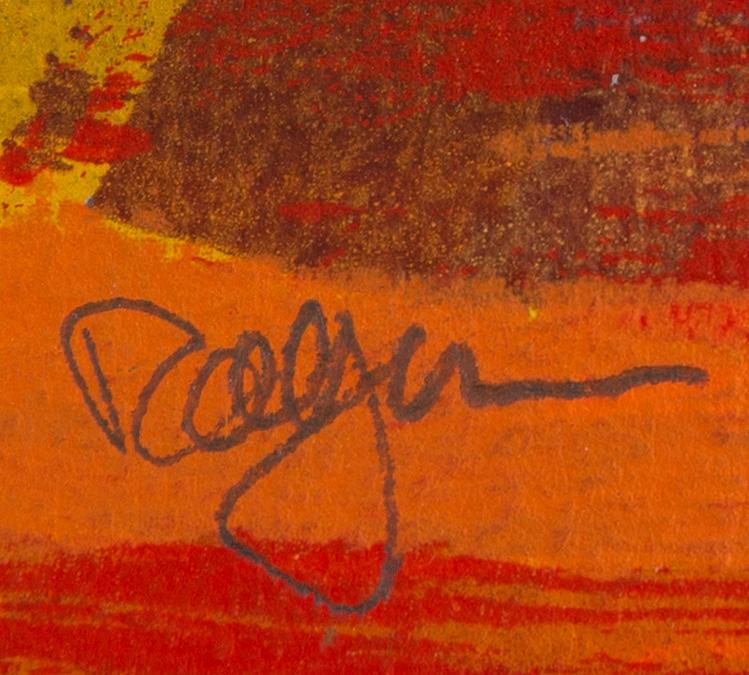 ROLF HANSON, silkscreen in colours, signed arkivex A/A.