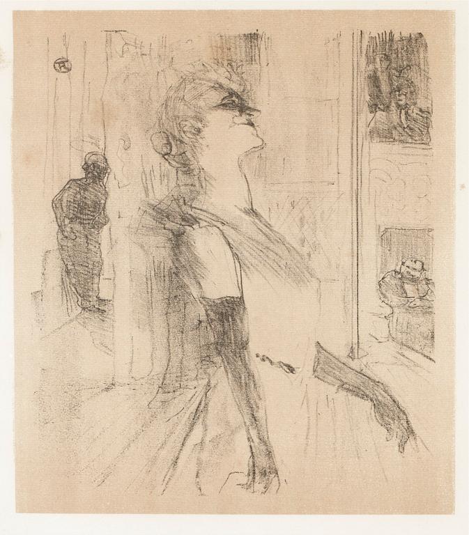 Henri de Toulouse-Lautrec, "Yvette Guilbert - Sur la scène".