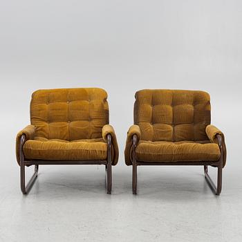 John Bertil Häggström, ett par, fåtöljer, "Zetti", Swed-Form, Skillingaryd, Ikea 1970-tal.