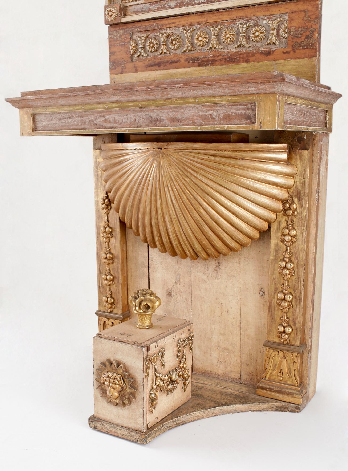 SPEGEL SAMT KONSOLBORD, sengustavianska, tidigt 1800-tal.